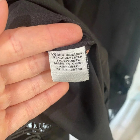 Yoana Baraschi Black Dress Sleeveless Stretchy Cocktail Designer Luxury Small - Picture 15 of 16